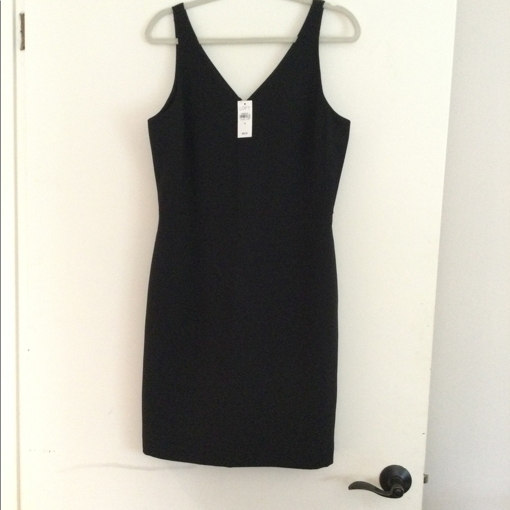 Loft v neck Little Black Dress NWT